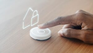 Smart home essentials guide 2026 - modern living room with smart speaker, smart plugs, smart lights, and voice-controlled home automation setup