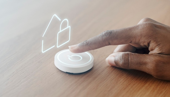 Smart home essentials guide 2026 - modern living room with smart speaker, smart plugs, smart lights, and voice-controlled home automation setup