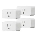 Amazon Basics Smart Plug, Works with Alexa Only, Voice Control, Remote APP Control, Schedule, Compact Design, Versatile, 2.4 GHz Wi-Fi, No Hub Required, 4-Pack, White