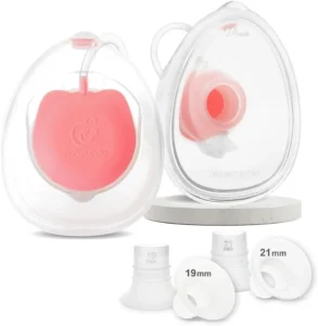 Nenesupply Handsfree Wearable Breast Milk Collection Cups Compatible with Spectra S1 S2 Baby Buddha Momcozy V1 Lansinoh Pumps 24mm Silicone Flanges Replacement for Spectra Pump Parts 19mm 21mm inserts