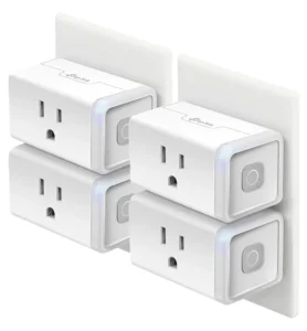 Kasa Smart Plug HS103P4, Smart Home Wi-Fi Outlet Works with Alexa, Echo, Google Home, No Hub Required, 15 Amp, UL Certified, 4-Pack, White