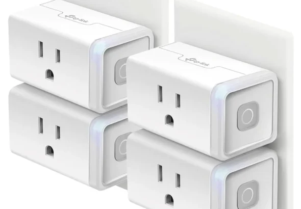 Kasa Smart Plug HS103P4, Smart Home Wi-Fi Outlet Works with Alexa, Echo, Google Home, No Hub Required, 15 Amp, UL Certified, 4-Pack, White