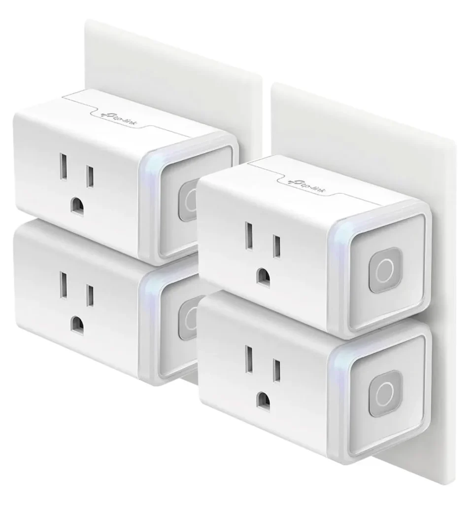 Kasa Smart Plug HS103P4, Smart Home Wi-Fi Outlet Works with Alexa, Echo, Google Home, No Hub Required, 15 Amp, UL Certified, 4-Pack, White