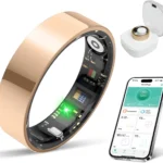 New Smart Ring Health Tracker for Women & Men, Sleep Exercise Health Monitoring, Daily Tracking, iOS/Android Compatible, IP68 Waterproof, No Subscription Required, 5Day Battery Life (Rose Gold, 8)
