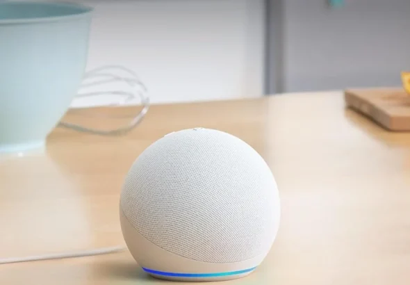 Amazon Echo Dot (newest model) - Vibrant sounding speaker, Designed for Alexa+, Great for bedrooms, dining rooms and offices, Glacier White