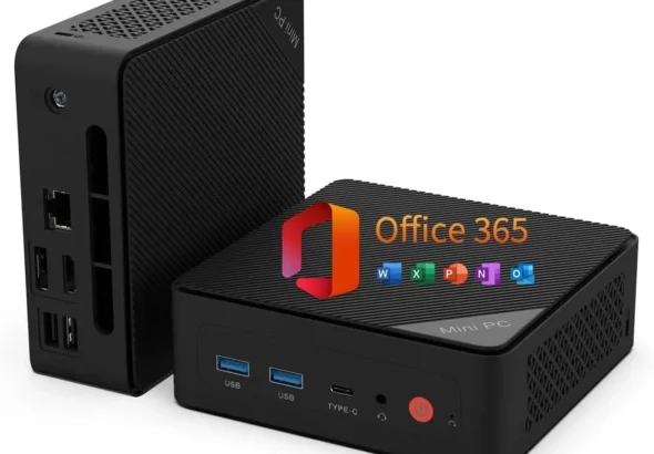 Mini PC, 1 Year Office 365, Intel Pentium Gold 6500Y (up to 3.4GHz), 16GB RAM 256GB SSD, Windows 11 Desktop Computers for Home Office Business Students, Triple 4K Display via USB-C/HDMI/DP, WiFi, BT