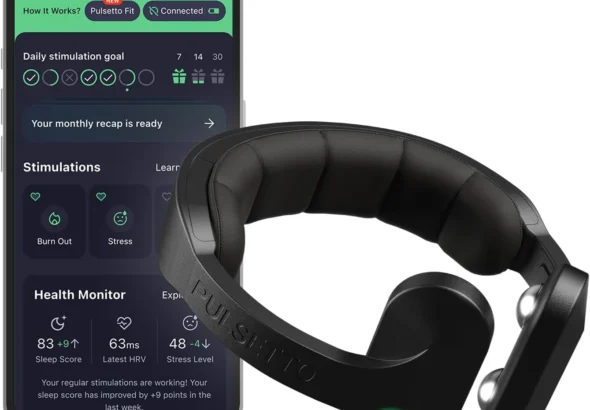 Pulsetto FIT (V2) Wellness Wearable  Relaxation, Sleep & Daily Wellness Support Device