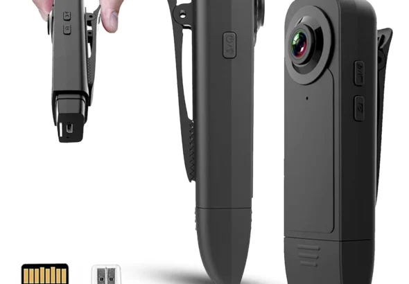 Mini Body Camera with Audio & Video Recording - Small POV Cam 1080P with 64G Card - Wearable Personal Portable Cameras Recorder DV - Night Version Camcorder for Security Work Records Guard Traveling