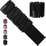 BECOJADDE Ankle Weights Set of 2 (1 lb/2 lb/3 lb Each) Adjustable Wrist Weights for Women Men Wearable Arm Leg Weight for Pilates, Running, Walking, Workout, Yoga