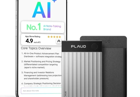 Plaud Note Pro AI Voice Recorder, Transcribe & Summarize with AI Note Taker for Meetings & Calls, Professionals & Teams, Supports 112 Languages, Ultra-Slim, InstantView Display, Case Included, Silver