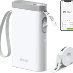 Nelko Label Maker Machine with Tape, P21 Bluetooth Label Printer, Wireless Mini Label Makers with Multiple Templates for School Office Home, White