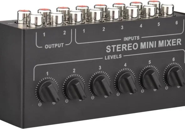 Mini Stereo 6 Channel Passive Mixer RCA Portable Audio Mixer 6 in 2 Out Stereo Distributor Volume Control No Battery Required


Mini Stereo 6 Channel Passive Mixer RCA Portable Audio Mixer 6 in 2 Out Stereo Distributor Volume Control No Battery Required