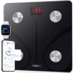 RENPHO Smart Scale for Body Weight, Tempered Glass Bathroom Digital Scale with BMI, Body Fat, Bluetooth Fitness Equipment Sync with Apps Accurate for Weight Loss, Home Use, 400 lbs  Elis 1
