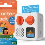 Yoto Mini (2024 Edition) + Starter Pack for Little Kids Bundle  Screen-Free Bluetooth Audio Player, All-in-1 Travel Device for Stories Music Podcasts Radio, Use as Speaker or with Headphones