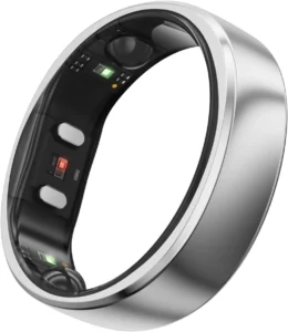 RingConn Gen 2, Worlds First Smart Ring with Sleep Apnea Monitoring, No APP Subscription, 12-Day Battery Life, Stress/Heart Rate/Women's Health Tracker, Android & iOS Compatible (Silver, Size 10)