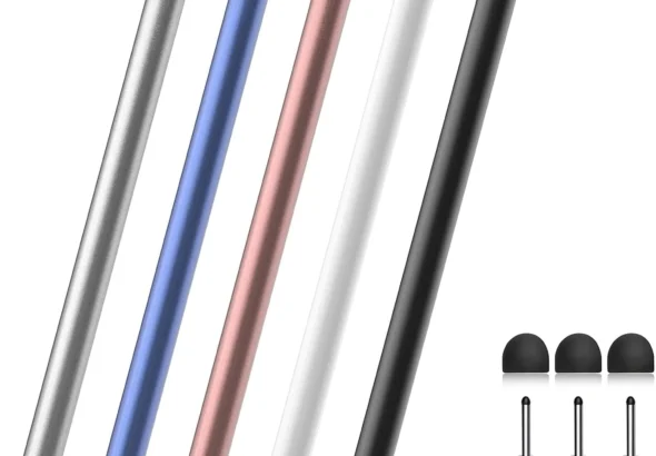 Bopomofo Stylus(5 Pcs),2-in-1 Stylus Pen for Touchscreen,Stylus Pen | Metal Barrel,Suitable for Apple(iPhone/ipad)/Nintendo Switch/Samsung/Google/Microsoft/Android Tablets Touch Screen Devices