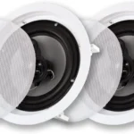 Acoustic Audio CSic83 in Ceiling 8" Speaker Pair 3 Way Home Theater Speakers