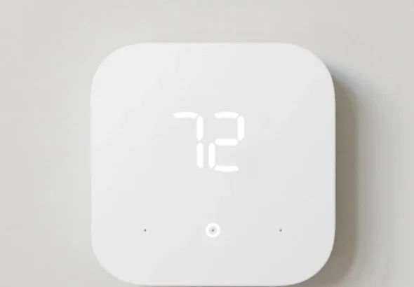 Amazon Smart Thermostat  Save money and energy - Works with Alexa and Ring - C-wire required
