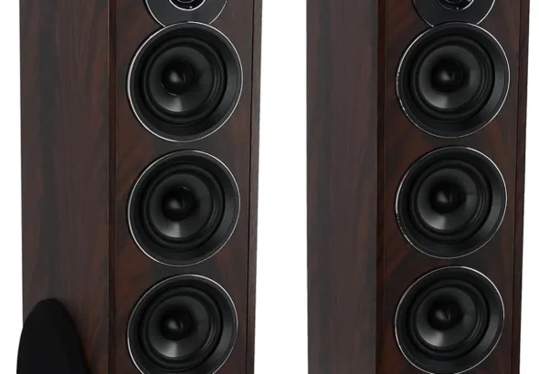 Rockville TM150D Powered Home Theater Tower Speaker System, Dark Wood, 1000W, 10" Subwoofers, Bluetooth, USB/SD Playback, FM Radio, Remote Control, Karaoke Ready, Perfect for Home Entertainment