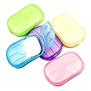 Disposable Soap Sheets Paper 5 Boxes Hand Cleaner Fragrance Mini Soap Paper for school Indoor, Outdoor, Travel, Camping HikingPaper SoapTravel Soap,Foot and Hand Care