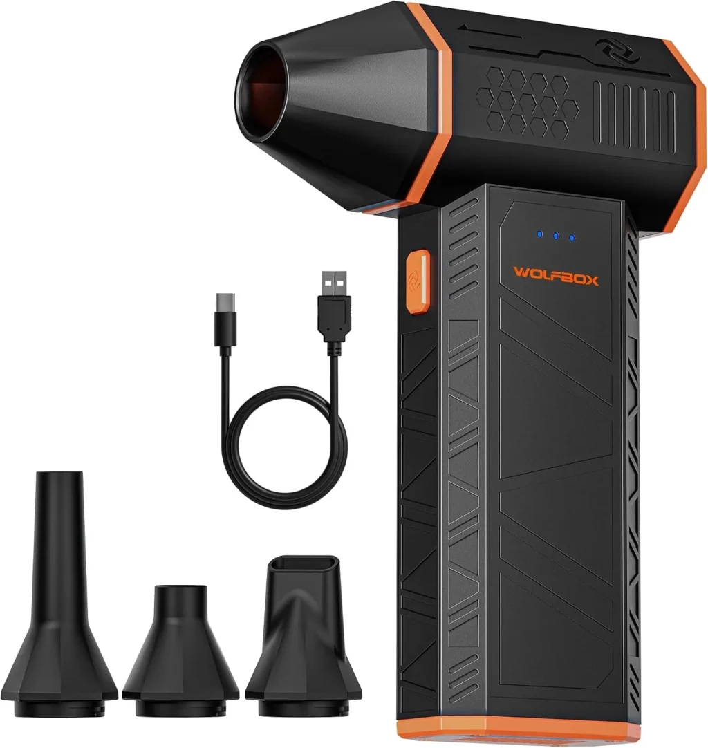 WOLFBOX MegaFlow 50 Compressed Air Duster-110000RPM Super