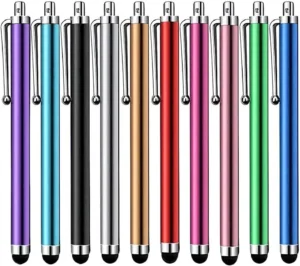 Stylus Pen [10 Pack] Universal Capacitive Touch Screen Pens for Tablets, iPad mini, iPad Pro, iPad Air, Smartphones, Samsung Galaxy - Multiple Colors