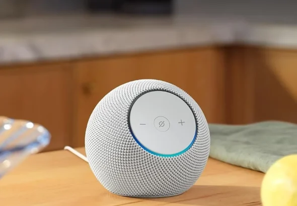 Amazon Echo Dot Max (newest model), Alexa speaker with room-filling sound and nearly 3x bass, Great for living rooms and medium-sized spaces, Designed for Alexa+, Glacier White