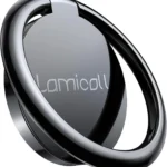 Lamicall Cell Phone Ring Holder Stand - Phone Finger Gip Kickstand, 360 Rotation Polished Metal Grip for Magnetic Car Mount, Fit for iPhone 17/16/15/14 Pro Max Air, Android Smartphone Accessories