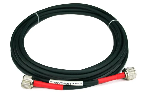 Extreme Consumer Products ECP Cable Experts RG-8X Coax Cable - 6 FT PL259 M/M Connectors - Heavy Duty Indoor/Outdoor Weatherproof Jumper Cables - CB, Ham Radio, Short Wave Radio - HF, VHF, UHF
