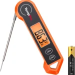 TempPro TP19H 1 Sec Digital Meat Thermometer for Cooking | Instant Read Food Thermometer with Motion Wake for BBQ Grill Oil Fry Candy, Gifts for Men Dad Husband (Previously ThermoPro)