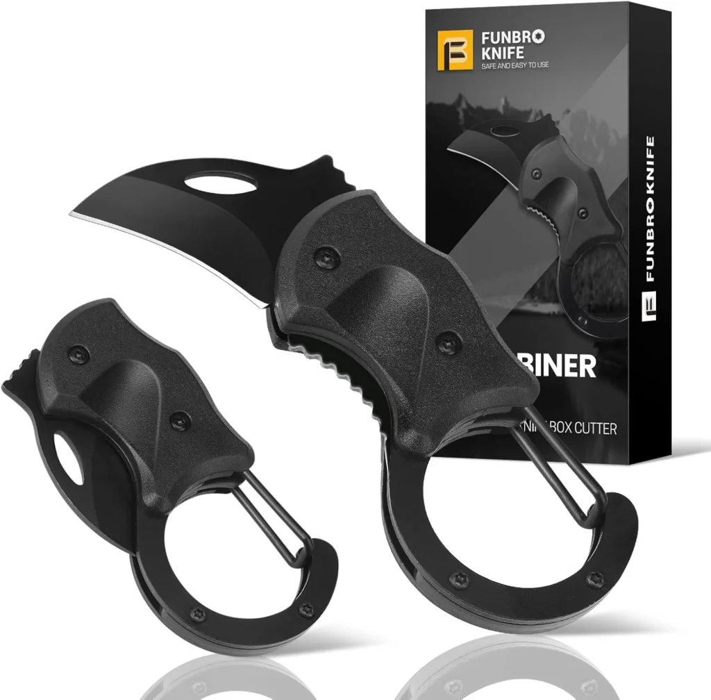 FUNBRO Small Pocket Knife Gift for Men, Keychain Box Cutter