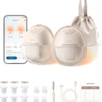 eufy Security Heated Wearable Breast Pump S1, Hands-Free Breast Pump with Industry-Leading HeatFlow Tech, App-Controlled OptiRhythm, 300 mmHg Strong Suction, Leakproof, Slim and 46 dB Quiet