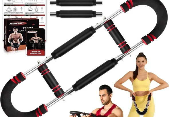 Twister Arm Trainer, 30-120 lbs Adjustable Twister Arm Chest Exerciser with 4 Spring & Poster for Men & Women, Detachable Power Twister Home Fitness Equipment for Enhancing Upper Body Muscle