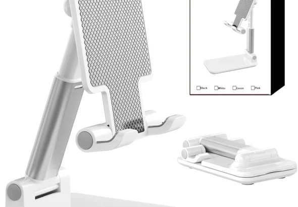 Phone Stand for Desk Cell Phone Holder Stands for iPhones | Mini, Cute, Portable, Fully Foldable, Under 8" Devices, All Smart phones, Office Accessories