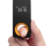 HOTO Pocket-Size Laser Measuring Tool, EDC Gadget Birthday Gift for Men Dad | Keychain-ready Carry Design, 98Ft Laser Tape Measure 2mm Accuracy, USB-C Rechargeable, OLED Display, Ft/M/in Unit Conversion