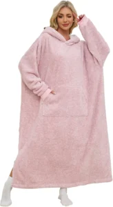 PJGGZ Snuggy Hooded Blanket for Adult, Wearable Blanket Hoodies for Women & Men Warm Cozy Sherpa Sweatshirt with Giant Pocket