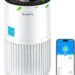 GoveeLife Mini Air Purifier for Bedroom, Smart Filter Air Purifier with App Alexa Control for Pet Hair, Odors, Pollen, HEPA Portable Air Cleaner with 3 Speeds, 2 Modes, Timer, Aroma for Home