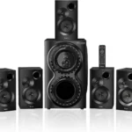 Bobtot Home Theater Sound System 5.1 Surround Sound Systems - 1400 Watts Peak Power 12" Subwoofer Strong Bass 5.1 Wired Home Audio Stereo Sound with Bluetooth ARC Optical Input for TV