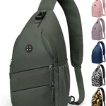Pritent Crossbody Bags for Women Men Trendy Sling Bag Backpack Casual Chest Bag with Convertible Shoulder Strap