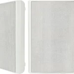 Herdio 5.25" 240W Ultra-Slim Home Theater Wall Speakers (A Pair, White) - Wall-Mountable Design with Crisp Clear Sound and Durable Construction for Immersive Home Entertainment