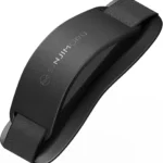 Sinjimoru Phone Grip with Silicone Band  Comfortable One-Hand Holder & Kickstand for Smartphones, Tablets, and eReaders for iPhone, Android, and Kindle Sinji Grip Silicone Black