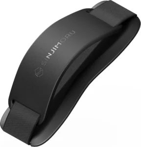 Sinjimoru Phone Grip with Silicone Band  Comfortable One-Hand Holder & Kickstand for Smartphones, Tablets, and eReaders for iPhone, Android, and Kindle Sinji Grip Silicone Black