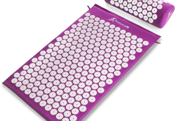 ProsourceFit Acupressure Mat and Pillow Set for Back/Neck Pain Relief and Muscle Relaxation
