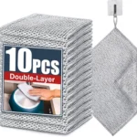 Navona 10 Pcs New Upgrade Steel Wire Dishcloth,Double-Layer