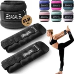BAGAIL Ankle Wrist Weights for Women & Men, Set of 2 (Available in 0.5/1/2/3/4/5 lb Each), Wearable Leg Arm Weights with Sleek Design & Secure Fit for Walking, Running, Pilates, Home Fitness