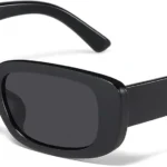 JASPIN Y2K Rectangle Sunglasses for Women Men UV Protection