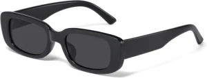 JASPIN Y2K Rectangle Sunglasses for Women Men UV Protection