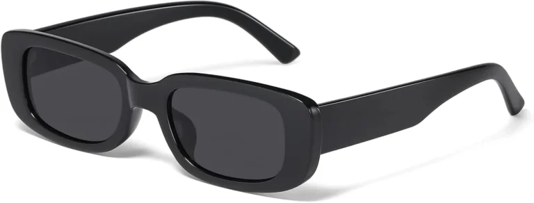 JASPIN Y2K Rectangle Sunglasses for Women Men UV Protection