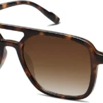 SOJOS Retro Aviator Sunglasses for Women Men, Trendy Rectangle Shades SJ2202