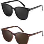 FIMILU 2 Pack Polarized Sunglasses for Women UV400 Protection Large Frame Trendy Fashion Shades